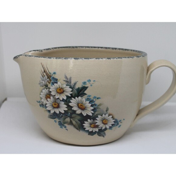 Casey Pottery Marshall Texas  Stoneware Daisy Bowl 1995 Design USA - Picture 3 of 11